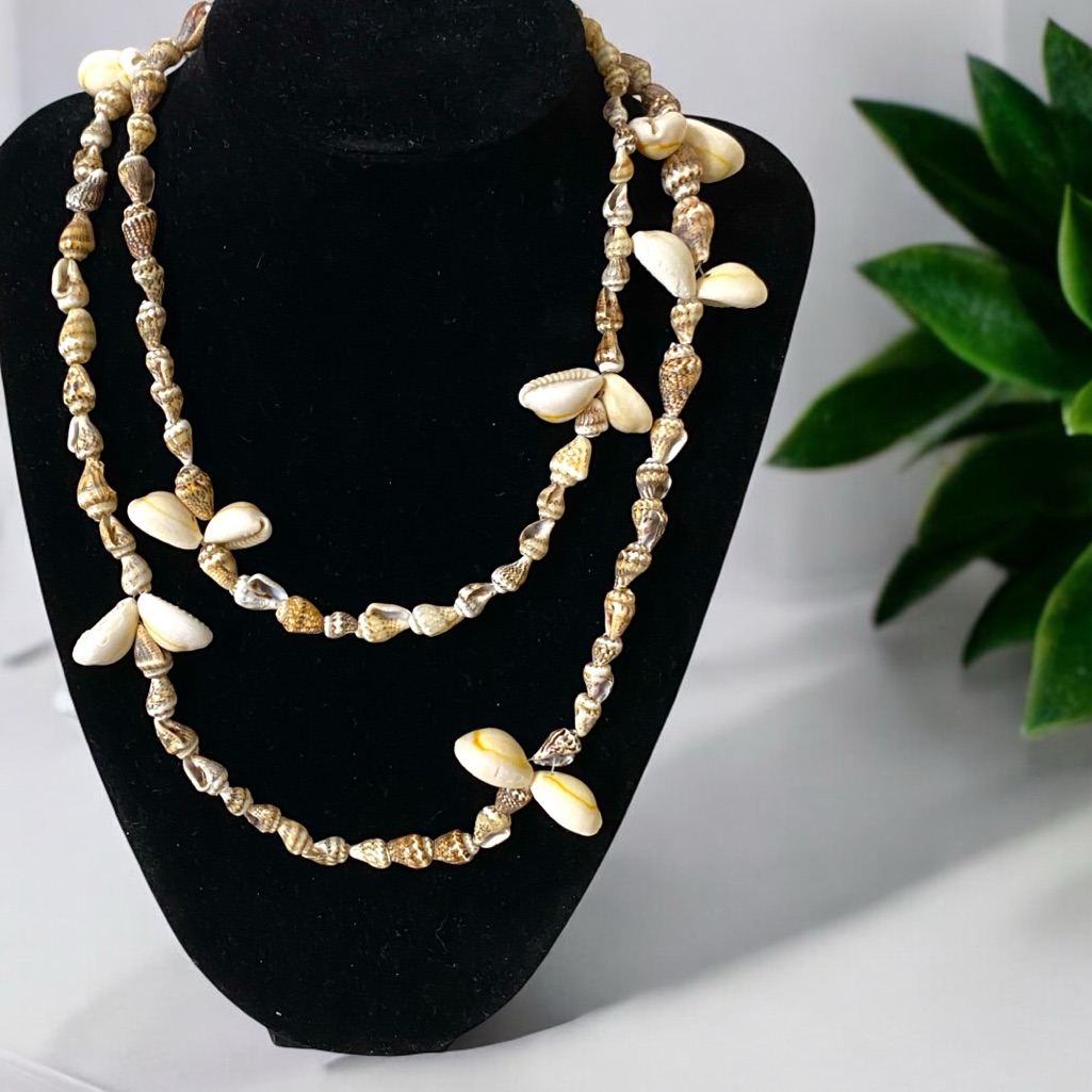 Long Seashell Necklace 34in